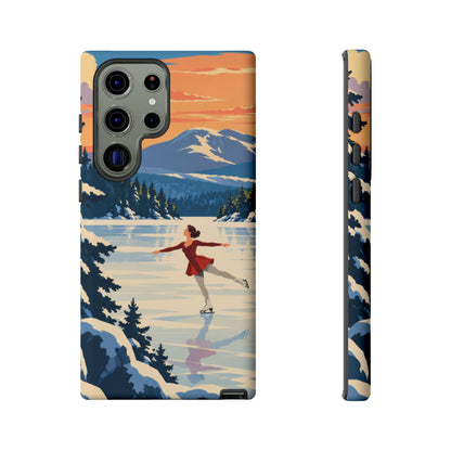 Lake Placid Skater — Winter Glide Samsung Galaxy Tough Case