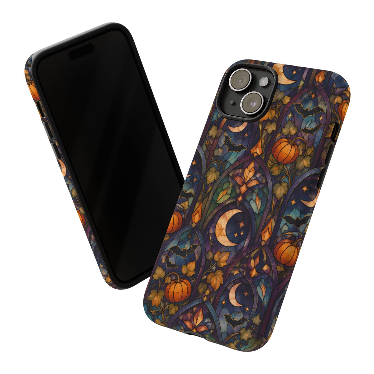 Amber Moon Window iPhone Tough Case | celestial halloween
