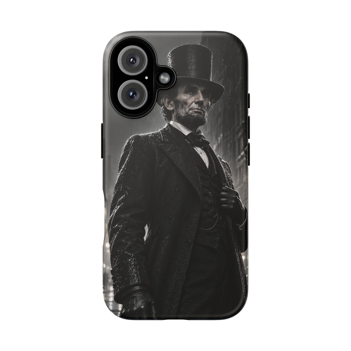 Abe after Midnight iPhone Tough Case | noir lincoln