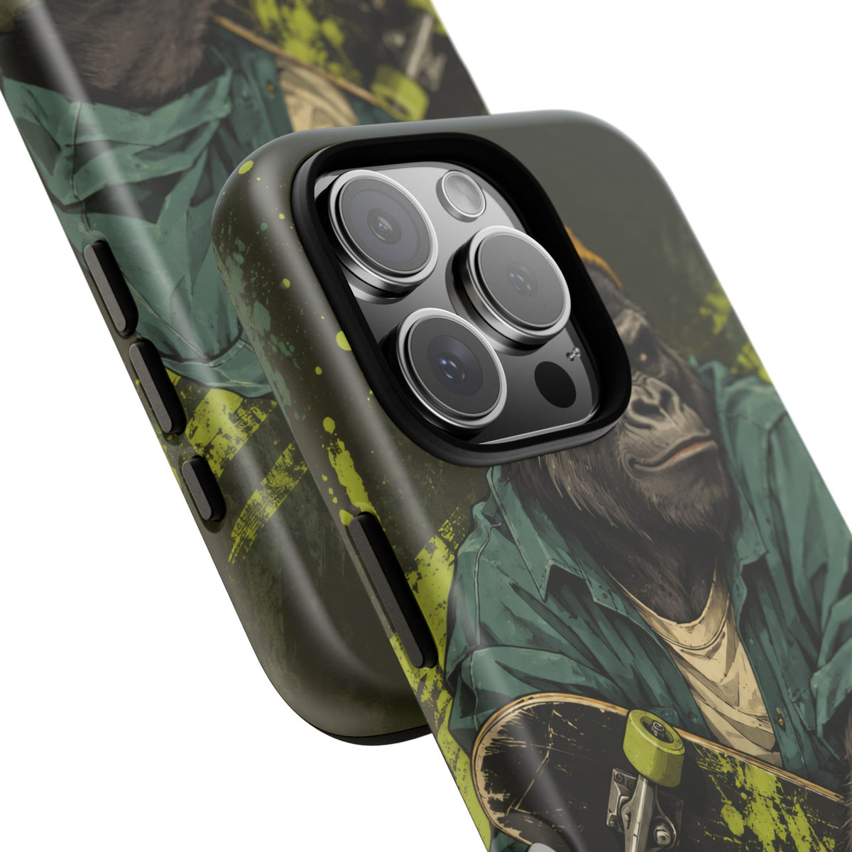 Concrete Jungle iPhone Tough Case | Skater Gorilla Illustration