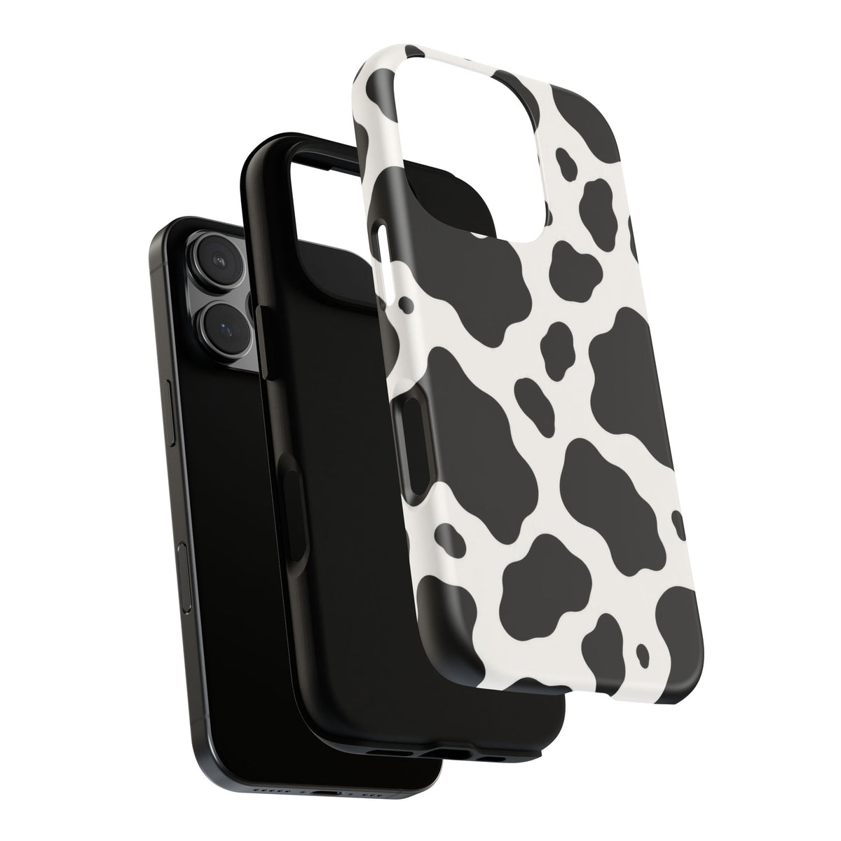 Classic Holstein iPhone Tough Case | Black & White Cow Print
