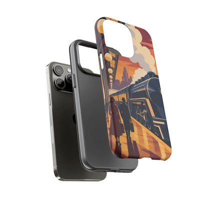Travel by Train — Night Departure iPhone Tough Case | train travel