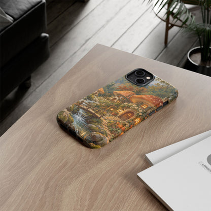 Honeycap Village iPhone Tough Case | Mushroom Village