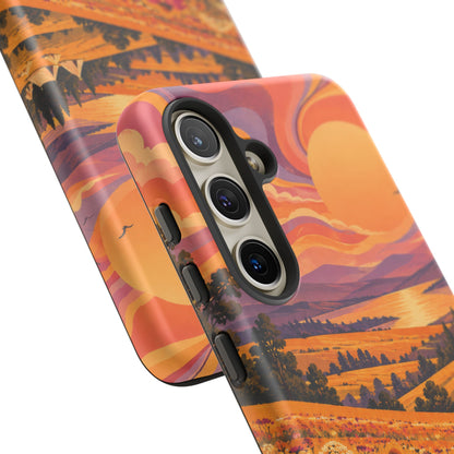 Golden Field Reverie Samsung Galaxy Tough Case | sixties festival