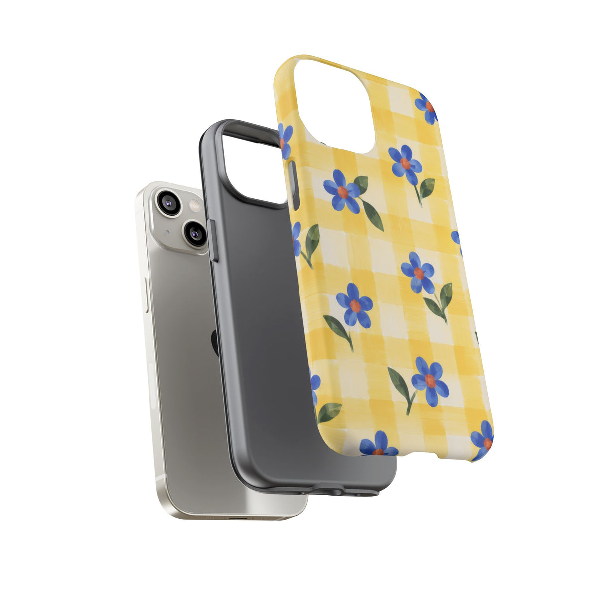 Buttercup Picnic iPhone Tough Case | yellow gingham