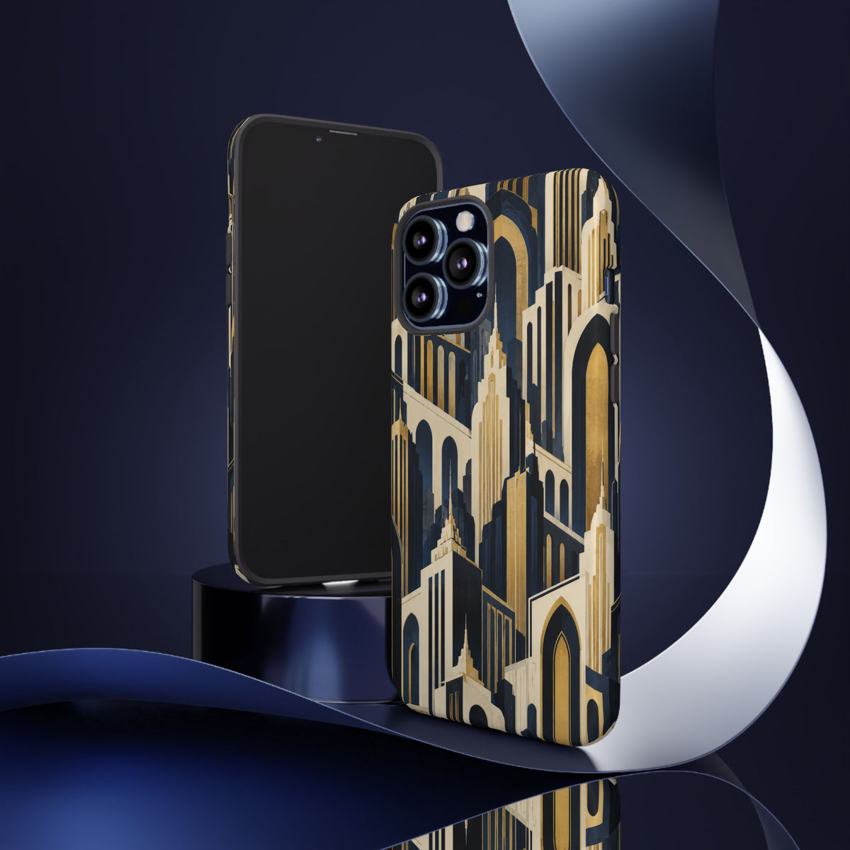Midnight Metropolis iPhone Tough Case | art deco