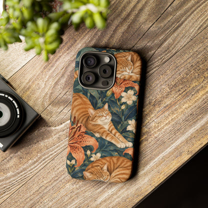 Tiger Lily Tabby iPhone Tough Case | tabby cats