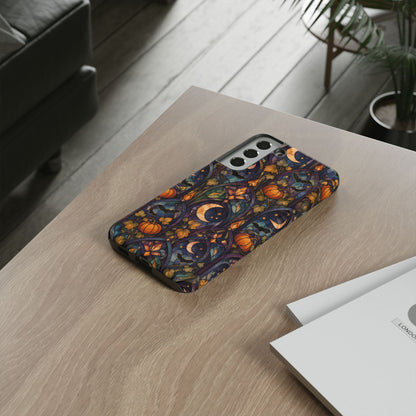 Amber Moon Window Samsung Galaxy Tough Case | celestial halloween