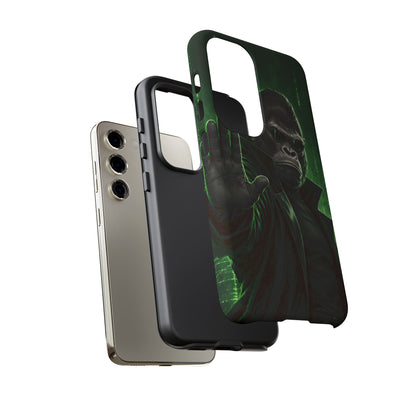 Cyberpunk Gorilla Samsung Galaxy Tough Case | Neon Code Silverback