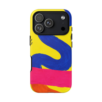 Offbeat iPhone Tough Case | Abstract Color Block Art