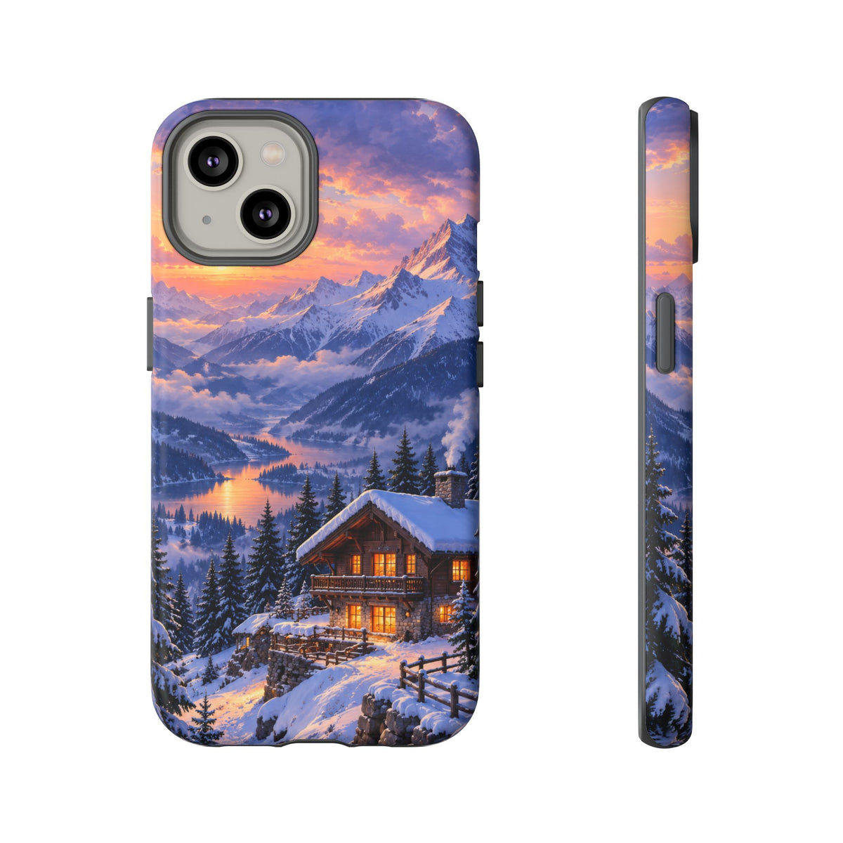 Alpine Hearth iPhone Tough Case | winter cabin