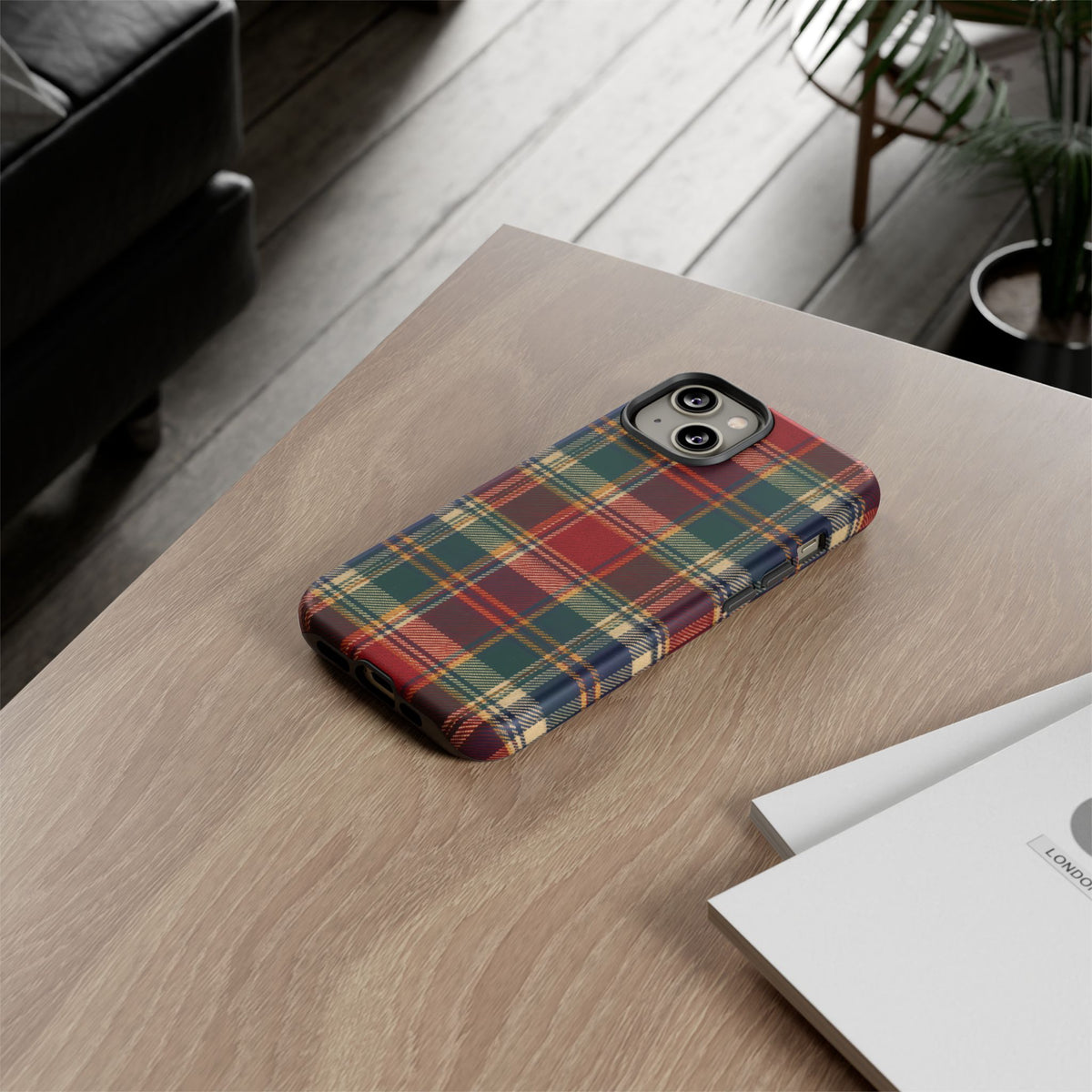 Highland Holiday iPhone Tough Case | christmas plaid