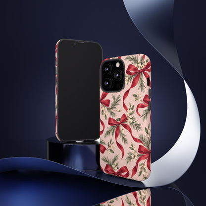 Ribbon Season iPhone Tough Case | christmas bows