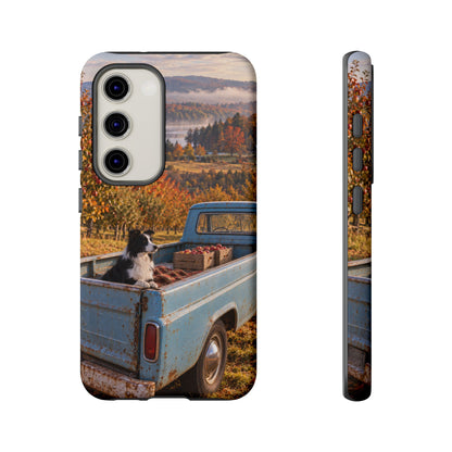 Blue Truck October Samsung Galaxy Tough Case | border collie