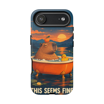 Minor Inconvenience iPhone Tough Case | funny capybara