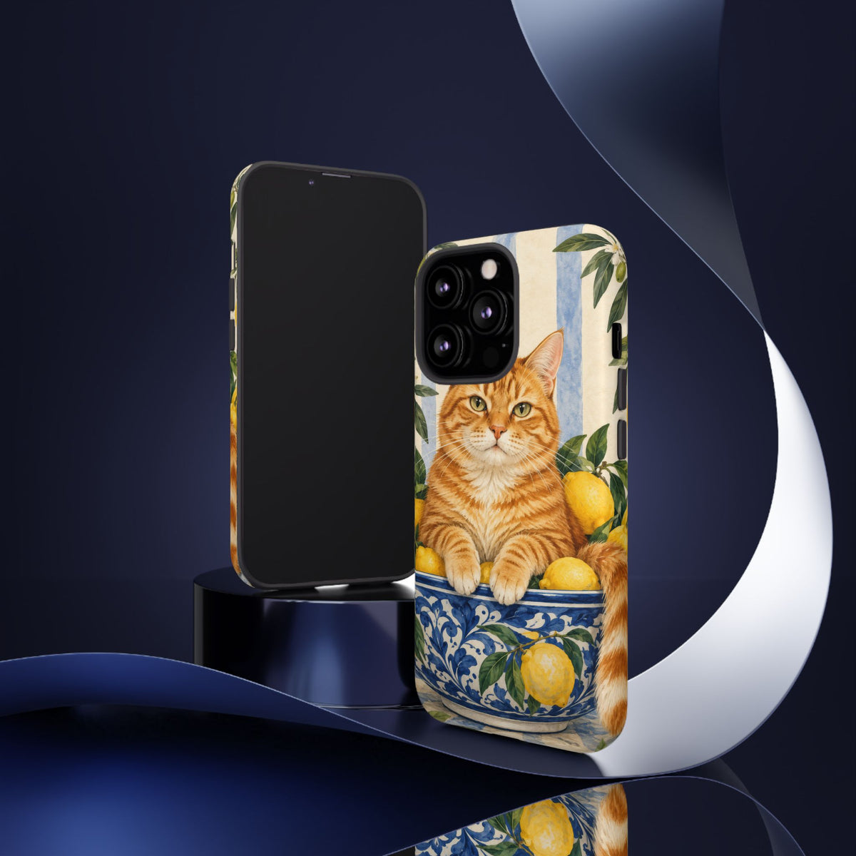 Citrus Inspector iPhone Tough Case | ginger cat