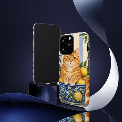 Citrus Inspector iPhone Tough Case | ginger cat