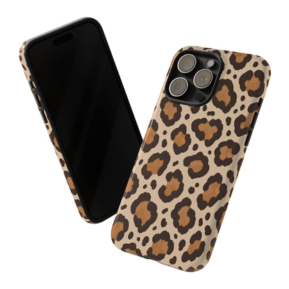 Leopard Print iPhone Tough Case | Cocoa Wildcat