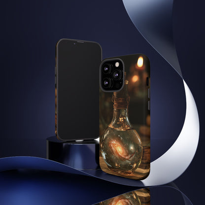 Bottled Cosmos iPhone Tough Case | Galaxy in an Antique Bottle