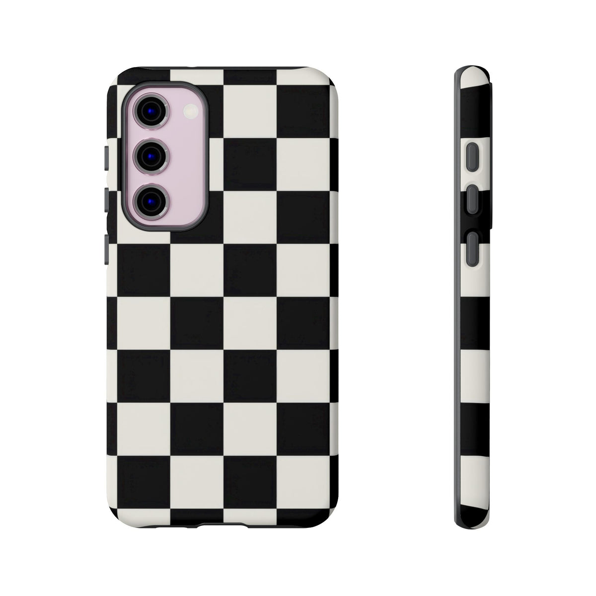 Classic Check Samsung Galaxy Tough Case | Black & White Checkerboard