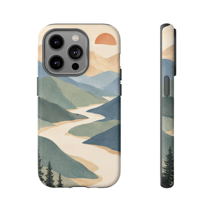 Quiet Pass iPhone Tough Case | mountain river