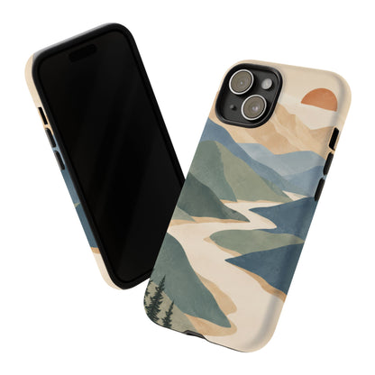 Quiet Pass iPhone Tough Case | mountain river