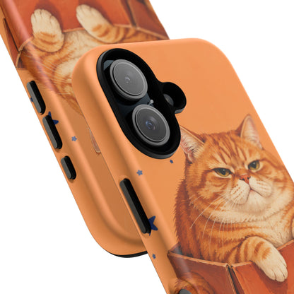 Orange Cat Energy iPhone Tough Case