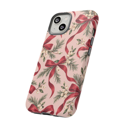 Ribbon Season iPhone Tough Case | christmas bows