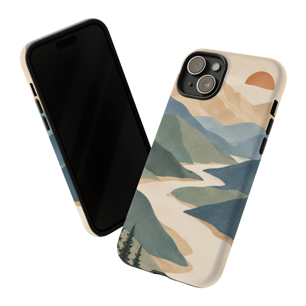 Quiet Pass iPhone Tough Case | mountain river