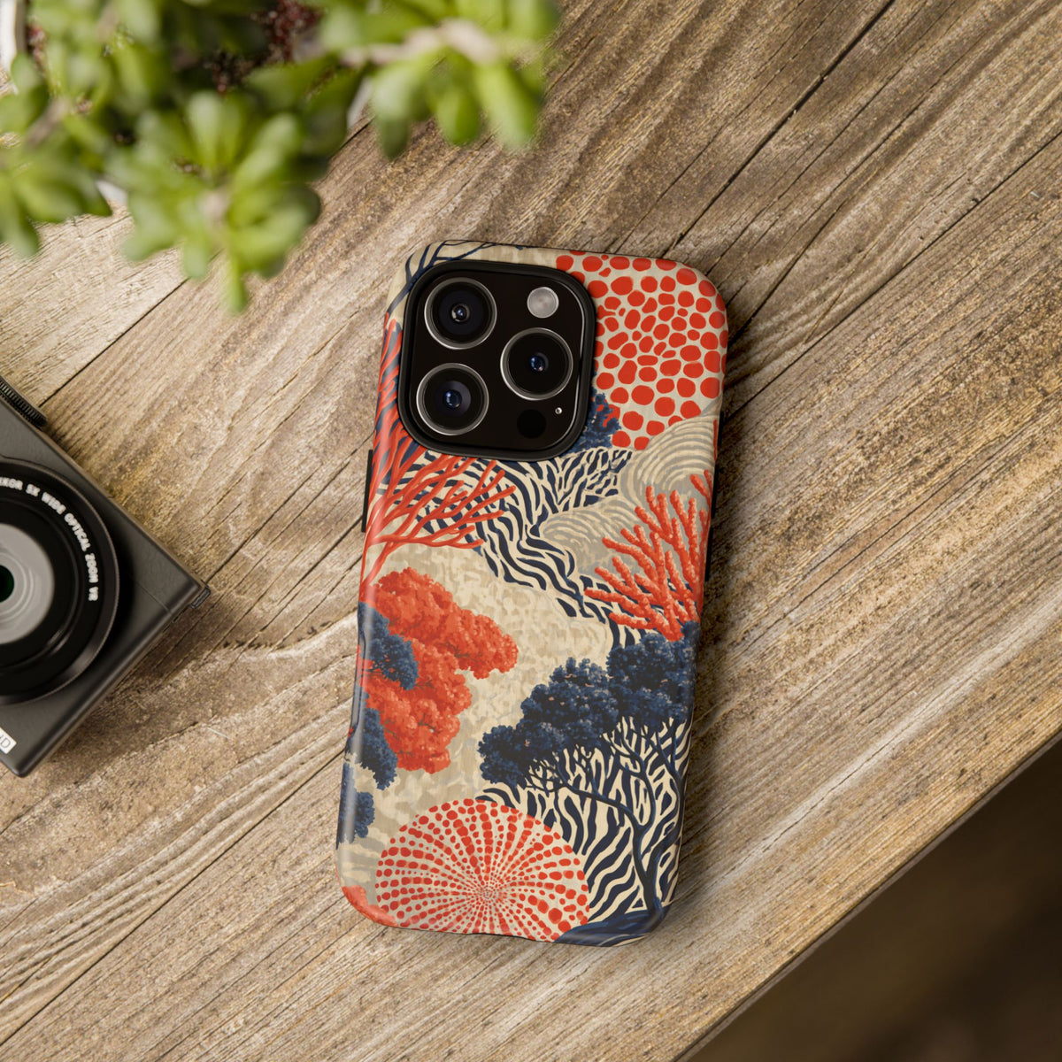 Coral Current iPhone Tough Phone Case