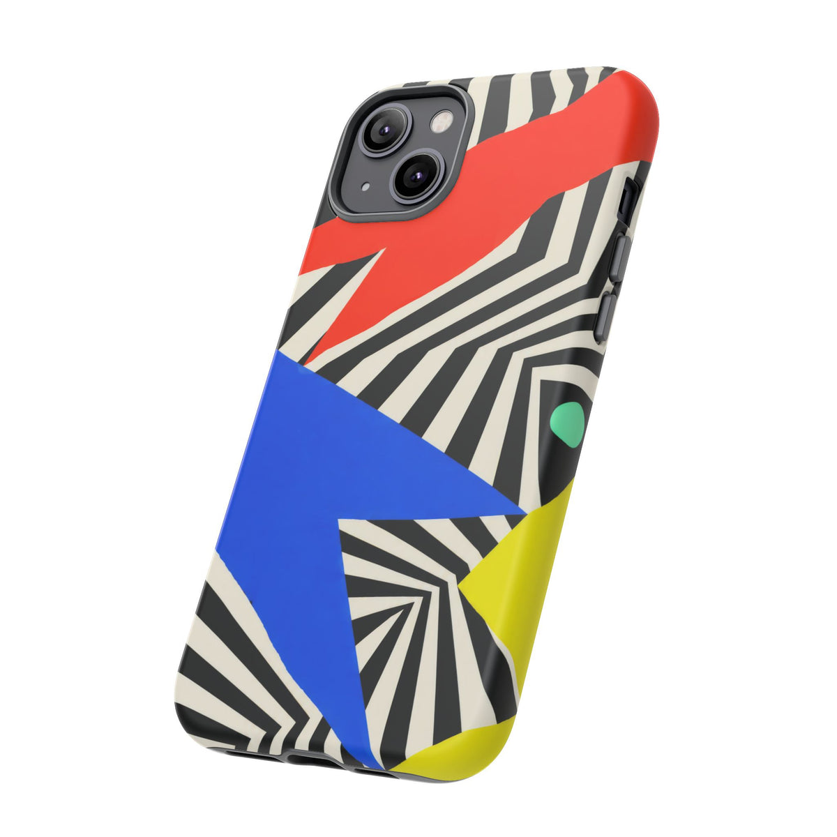 Broken Signal iPhone Tough Case | Optical Stripe Art