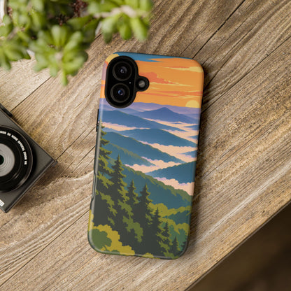 Great Smoky Mountains — Morning Veils iPhone Tough Case