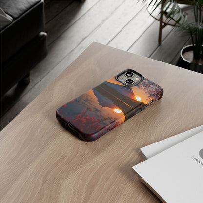 Fuji Golden Reflection iPhone Tough Phone Case