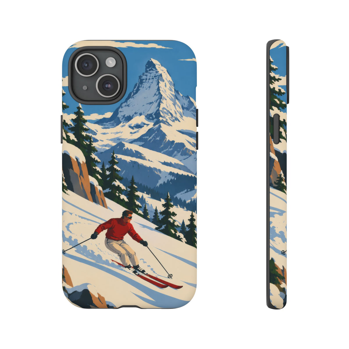 Swiss Skiing — Downhill Arc iPhone Tough Case