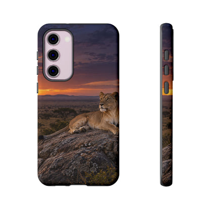 Lioness in the Blue Hour Samsung Galaxy Tough Case
