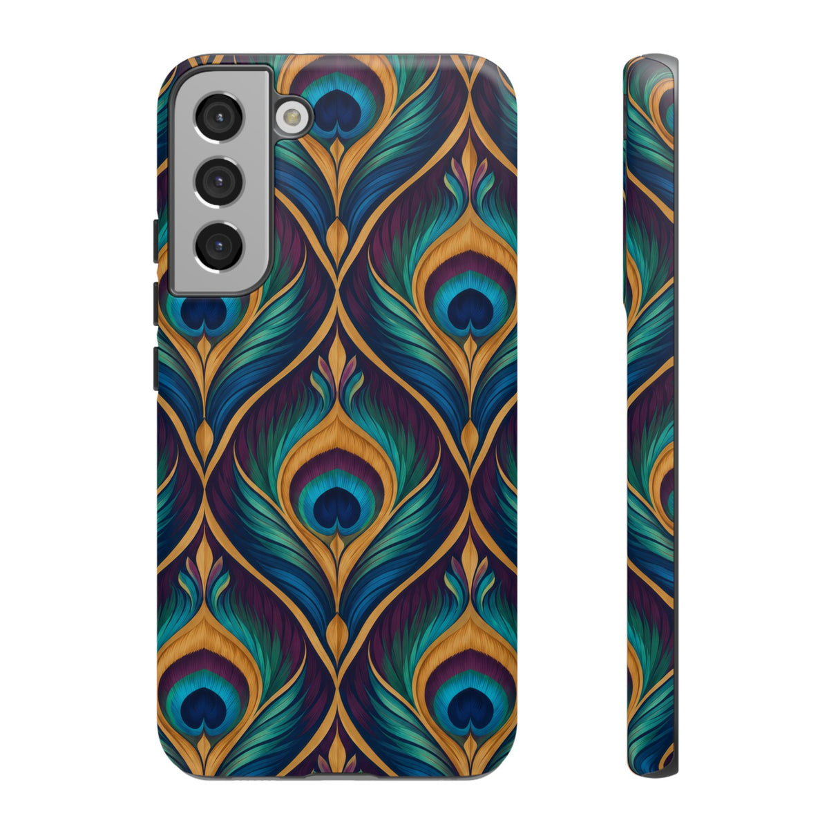 Peacock Nocturne Samsung Galaxy Tough Case | art deco