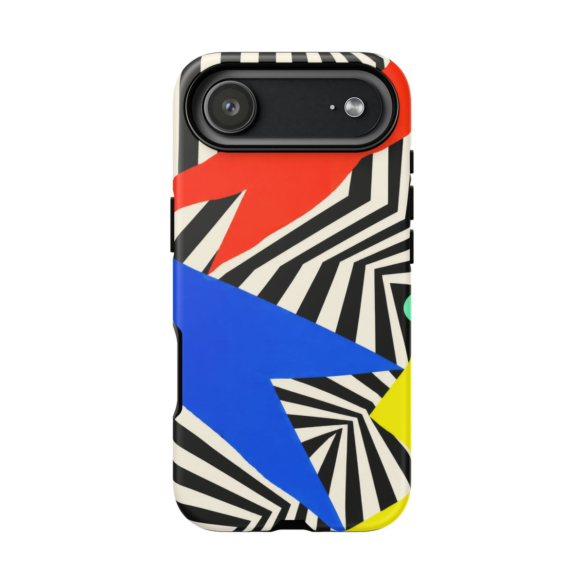Broken Signal iPhone Tough Case | Optical Stripe Art