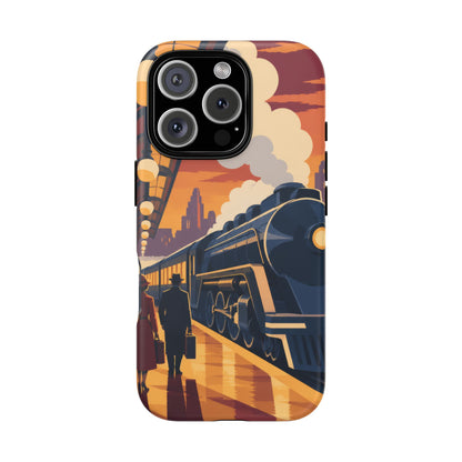 Travel by Train — Night Departure iPhone Tough Case | train travel
