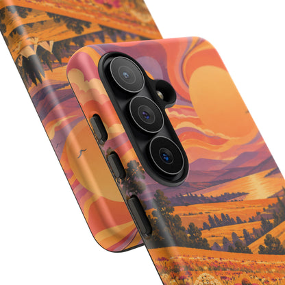 Golden Field Reverie Samsung Galaxy Tough Case | sixties festival