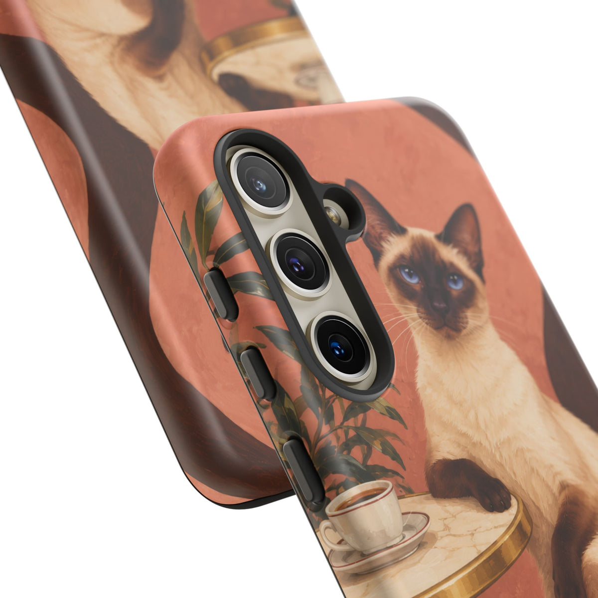 Espresso Cat Club Samsung Galaxy Tough Case | siamese cat