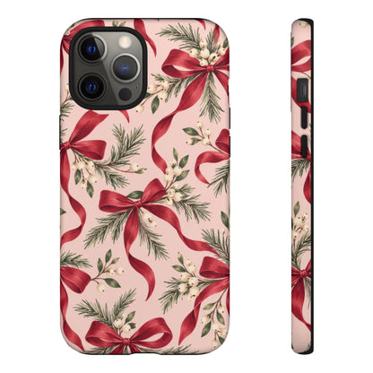 Ribbon Season iPhone Tough Case | christmas bows