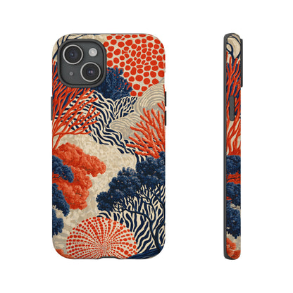 Coral Current iPhone Tough Phone Case