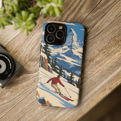 Swiss Skiing — Downhill Arc iPhone Tough Case