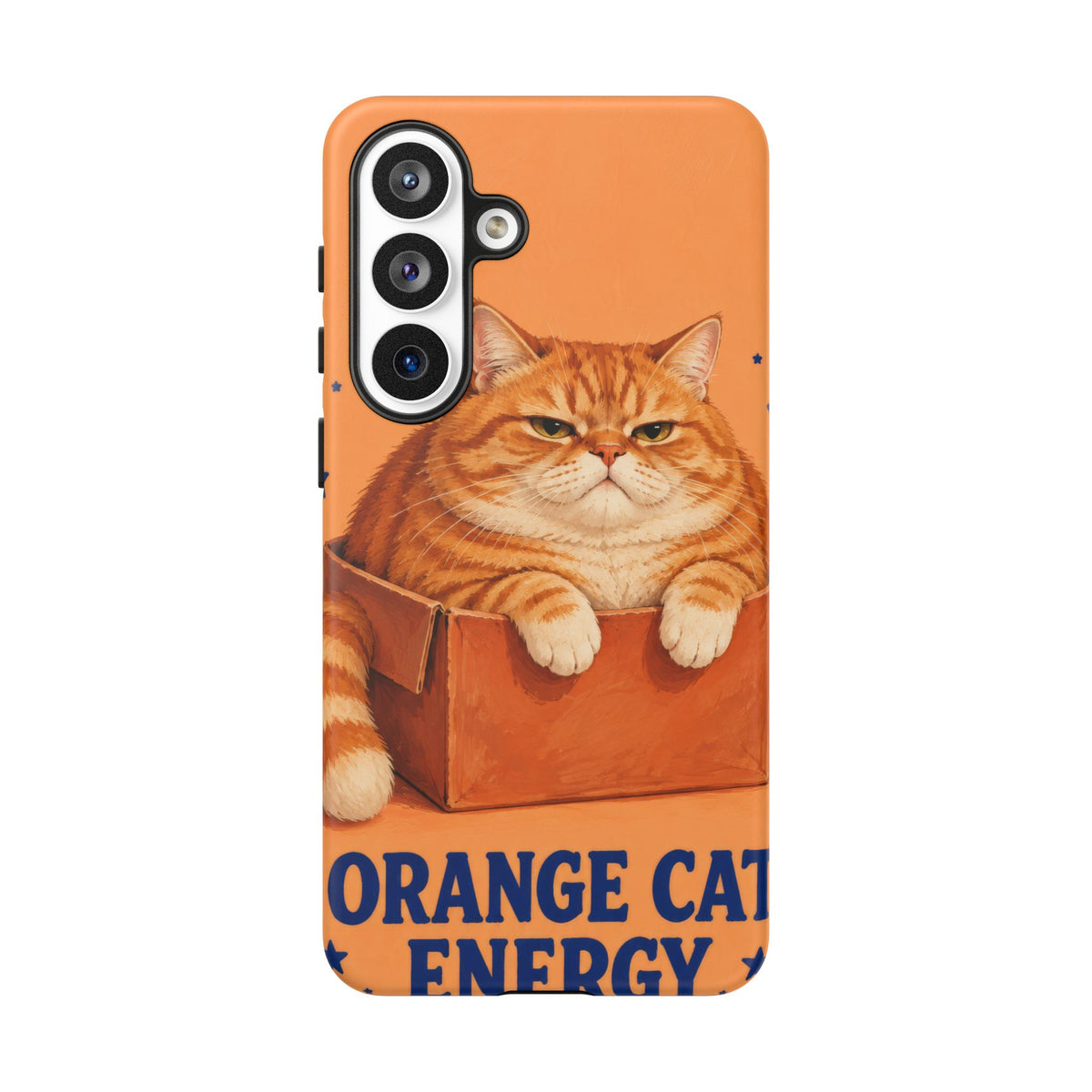 Orange Cat Energy Samsung Galaxy Tough Case