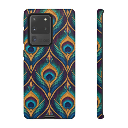 Peacock Nocturne Samsung Galaxy Tough Case | art deco