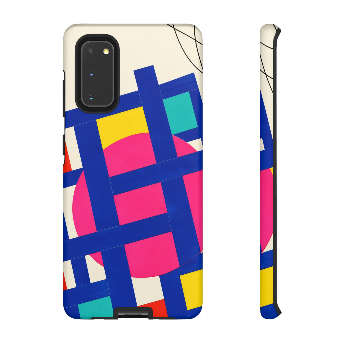 Chromatic Mischief Samsung Galaxy Tough Case | Geometric Color Block Art