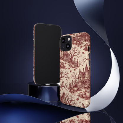 Haunted Estate Toile iPhone Tough Case | halloween toile