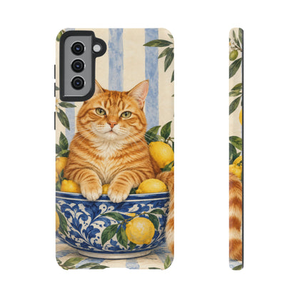 Citrus Inspector Samsung Galaxy Tough Case | ginger cat