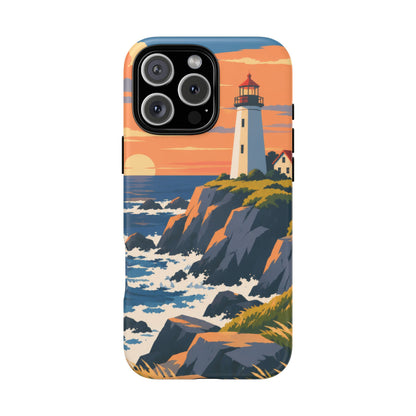 Lighthouse — Atlantic Beacon iPhone Tough Case