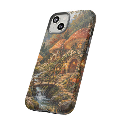 Honeycap Village iPhone Tough Case | Mushroom Village